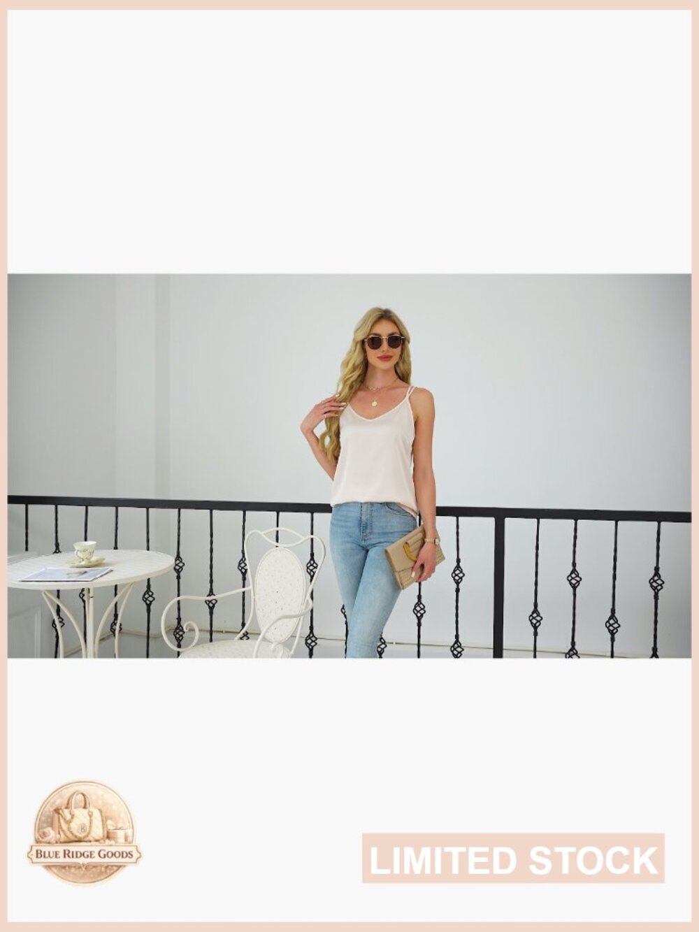 Satin Camisole Top V Neck Spaghetti Strap Cross Back Summer Blouse Chic - Picture 6 of 7